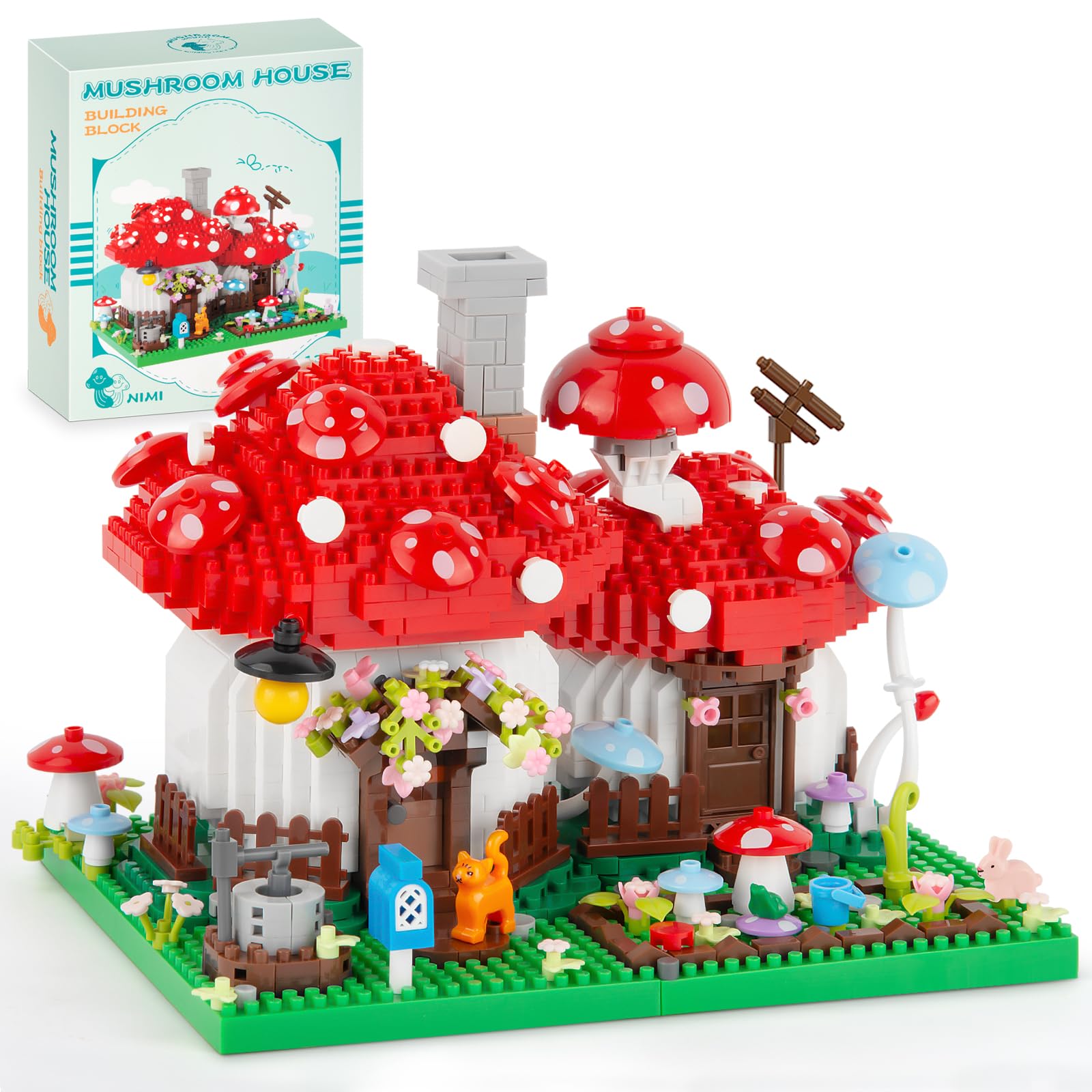 Amazon.com: Vziimo Mushroom House Building Set, Creative Mushroom